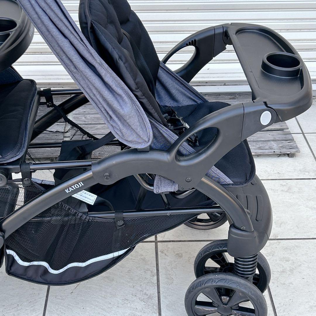 【887】✨美品✨　KATOJI 2人乗りベビーカー 二人でゴーDX