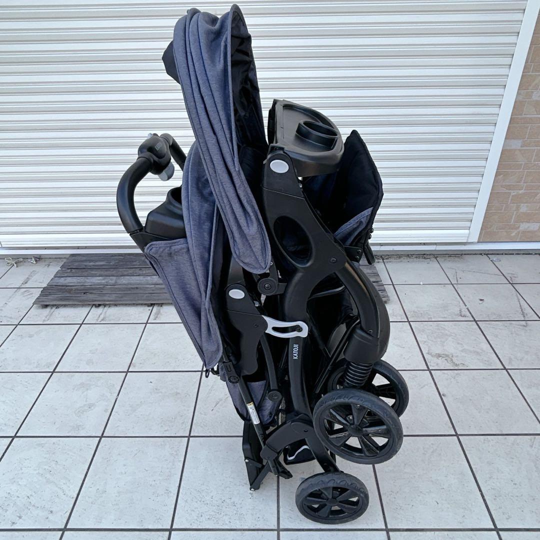 【887】✨美品✨　KATOJI 2人乗りベビーカー 二人でゴーDX