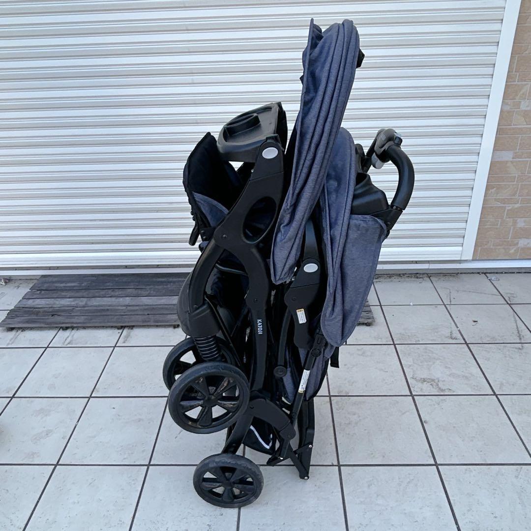 【887】✨美品✨　KATOJI 2人乗りベビーカー 二人でゴーDX