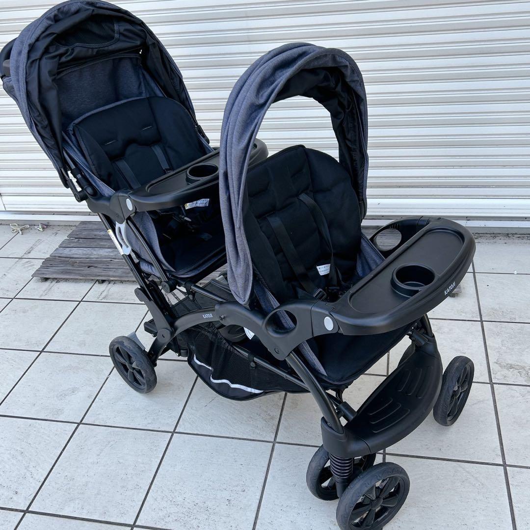 【887】✨美品✨　KATOJI 2人乗りベビーカー 二人でゴーDX