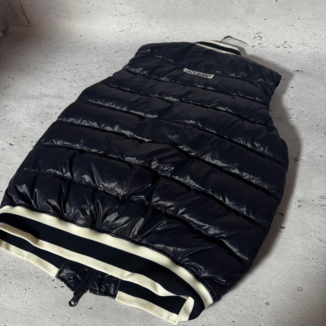 ジャックバニー　サイズ5 ダウンベスト　ネイビー　美品　紺色　ゴルフウェア