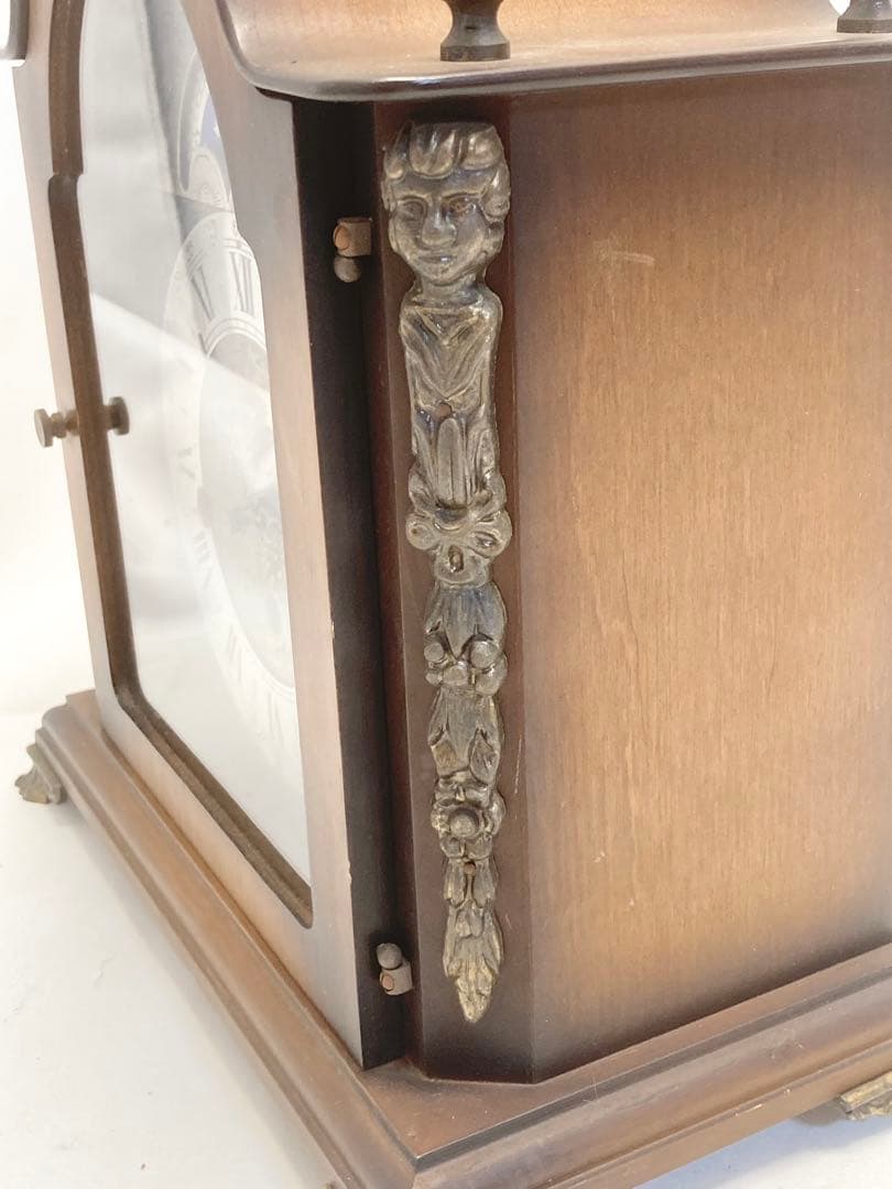 Hermle ヘルムレ ゼンマイ式置き時計 アンティーク時計 ドイツ製