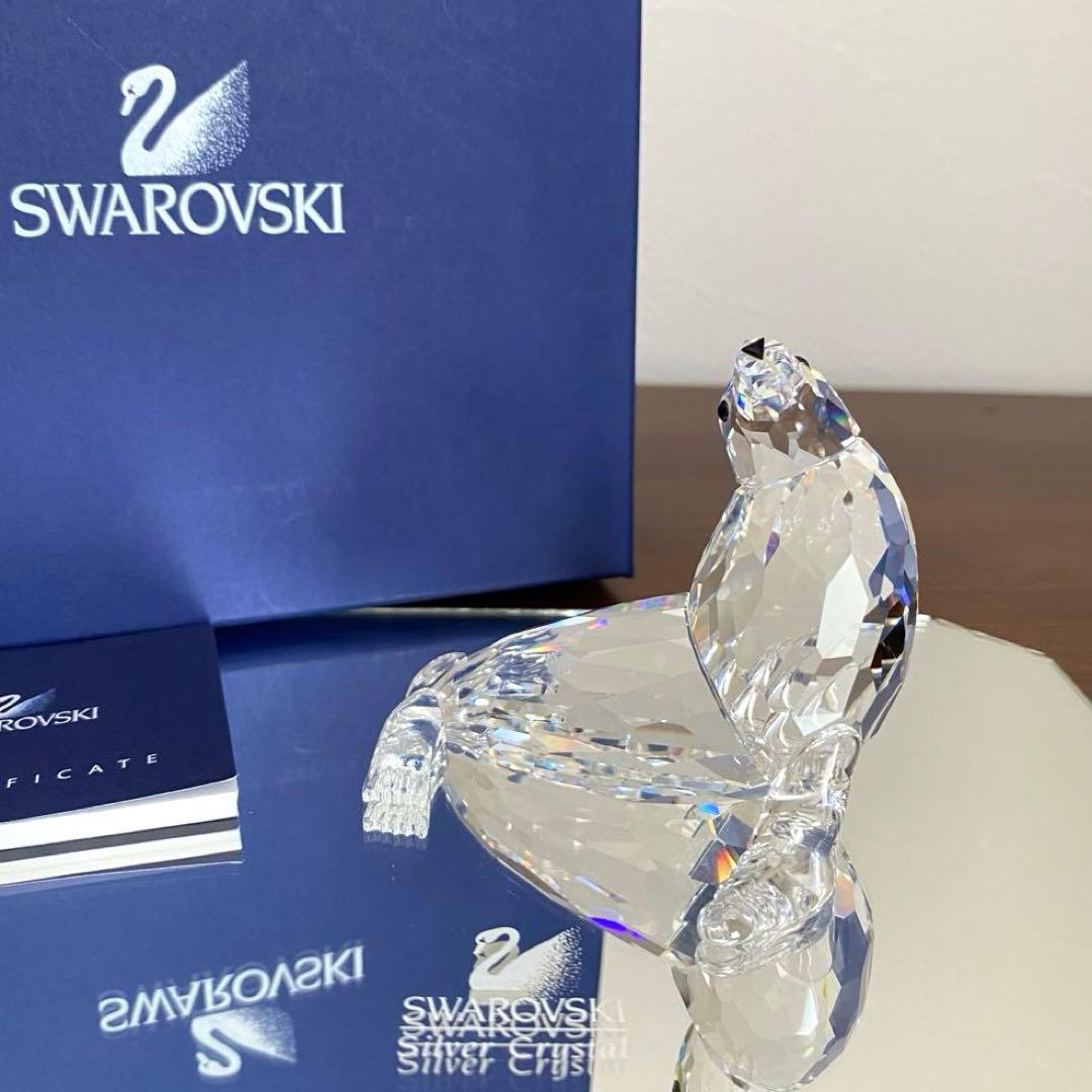 SWAROVSKI スワロフスキー クリスタル アシカ 置物