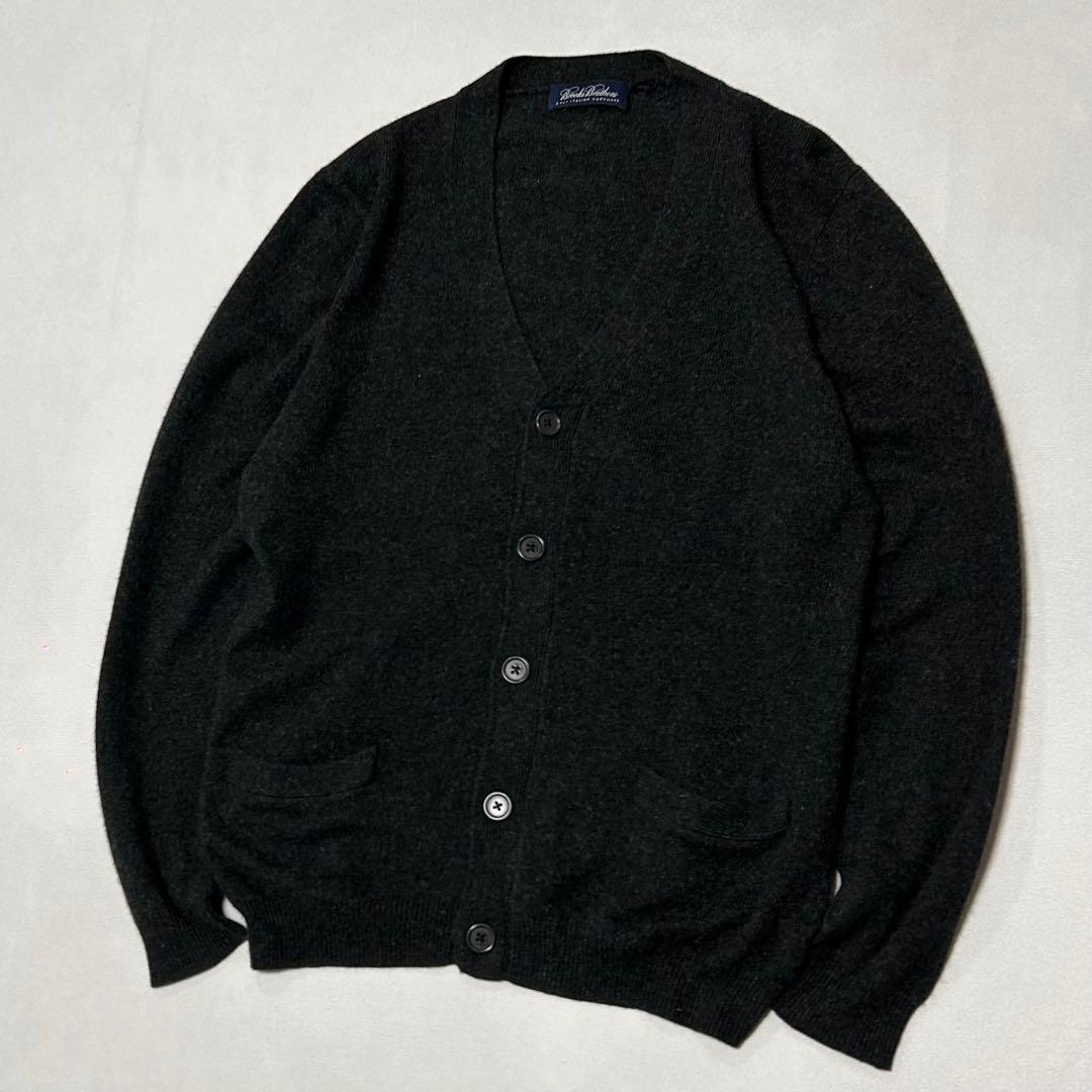 Brooks Brothers カシミヤ100% ニット カーディガン 墨黒