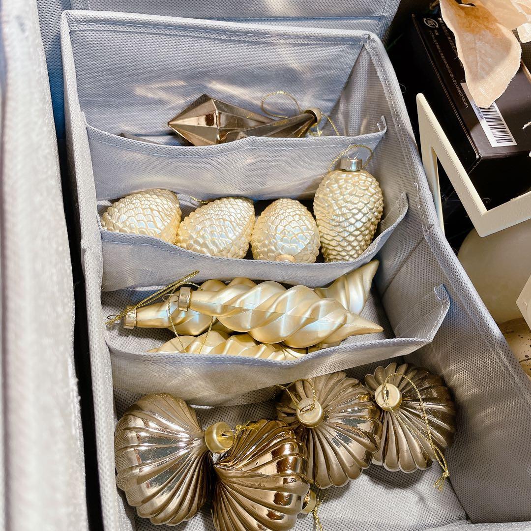 【えりなさん専用】アルザスオーナメント62p＋LED100球＋収納ボックス付き