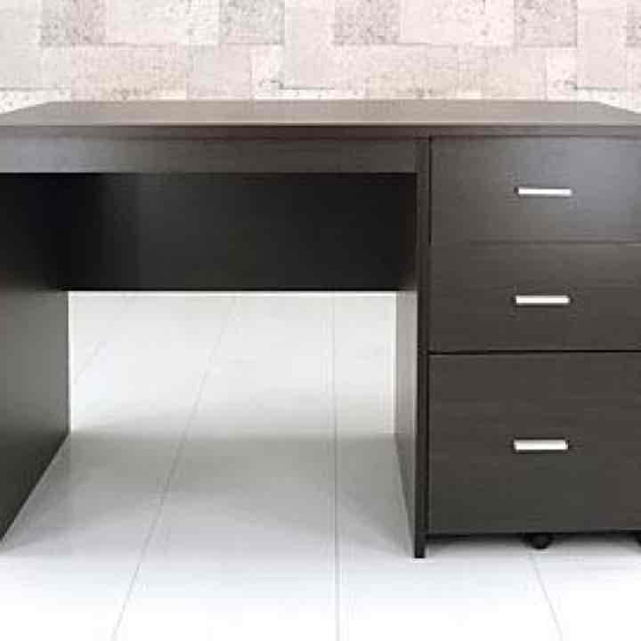 引き出し付デスク　BR