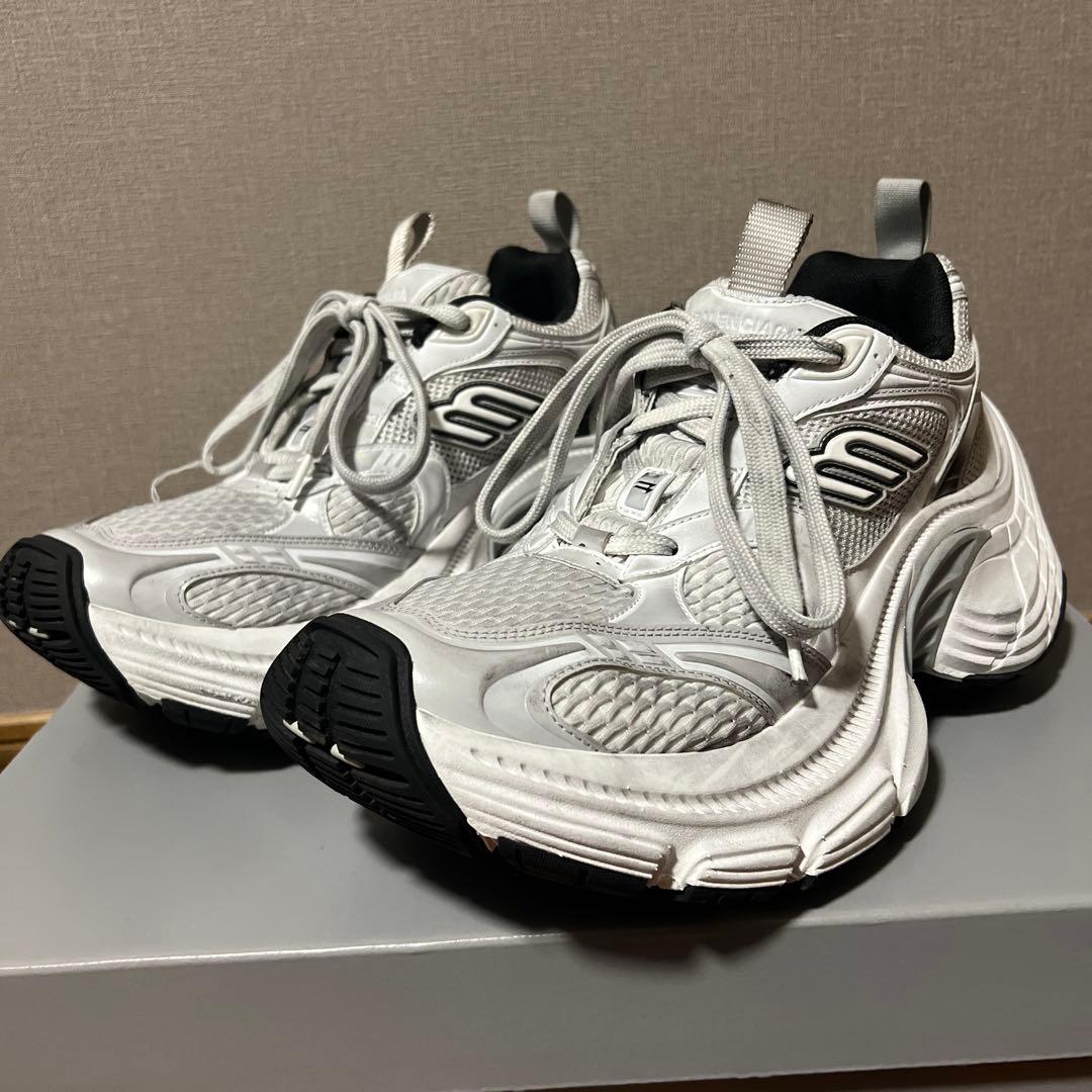 BALENCIAGA 10xlホワイトスニーカー 43