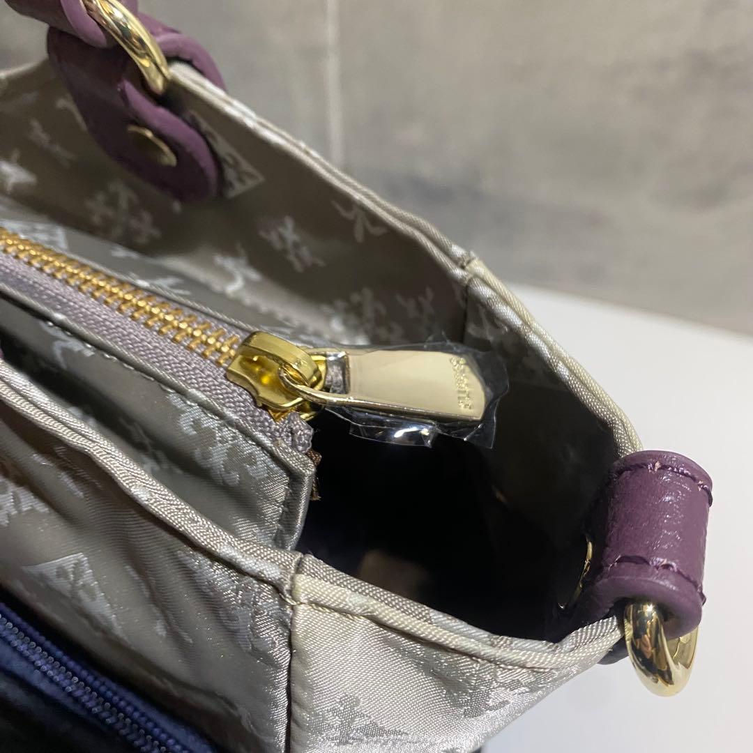 【未使用】russet　ナイロントートバッグ 　ダブルポケット　バイカラー