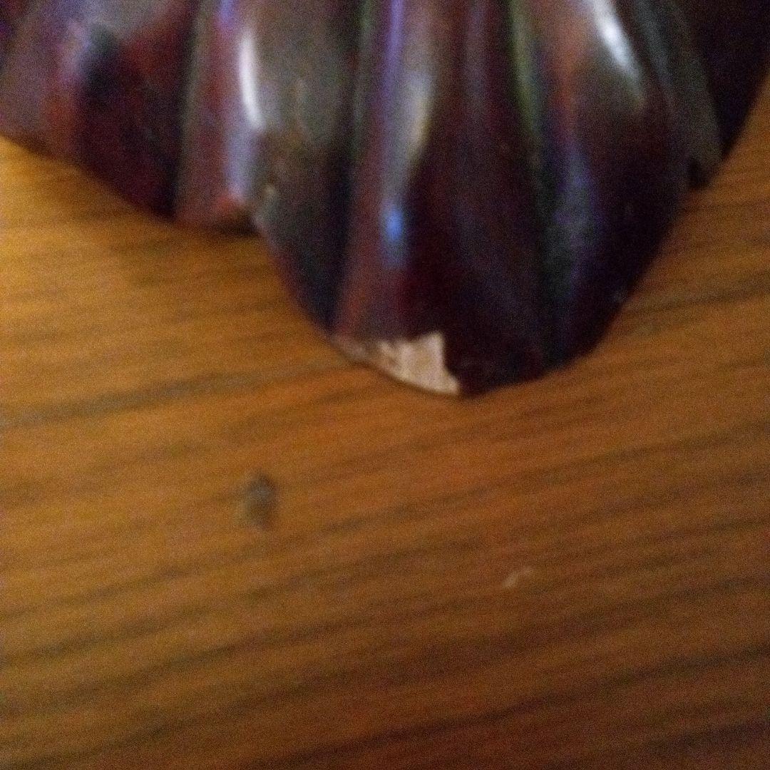 アンティーク木製老人像 大きな帽子と杖付き