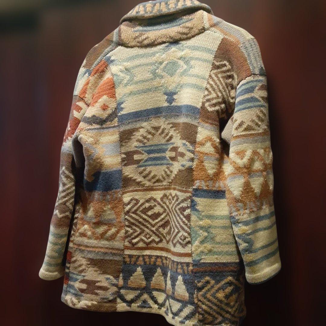 ラルフローレン　ネイティブ　ガウン　ハンドニット　キムタク