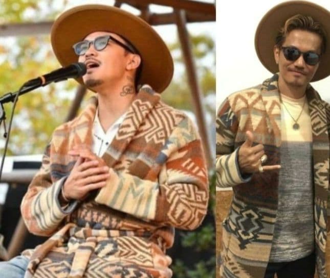 ラルフローレン　ネイティブ　ガウン　ハンドニット　キムタク