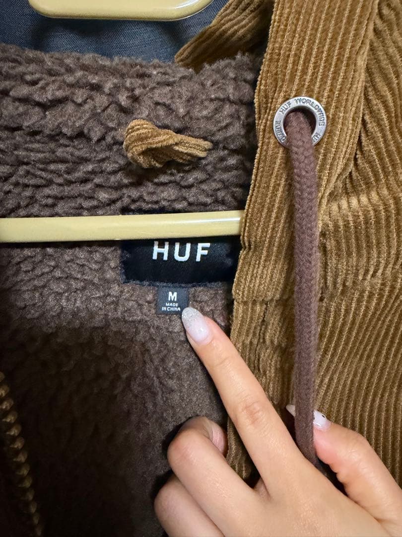 HUF コーデュロイフードジャケット M