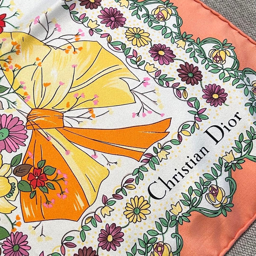 【極上美品】正規店購入品 クリスチャンディオール シルクスカーフ ヴィンテージ