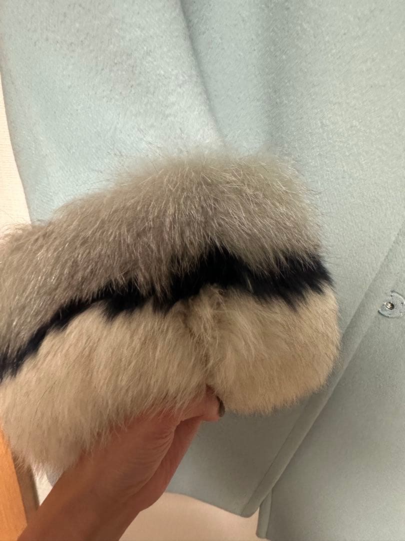 グレースコンチネンタル　Digram ライトブルーロングコート36