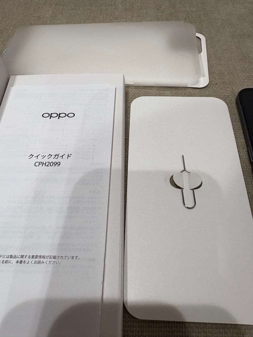 【動作確認済】OPPO A73 SIMフリー ネイビー 美品 付属品付き