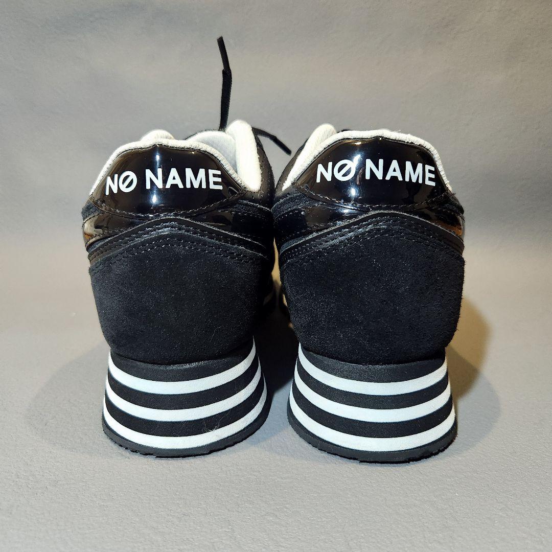 美品✨ノーネーム レザースニーカー 36(23cm) ブラック 黒 厚底