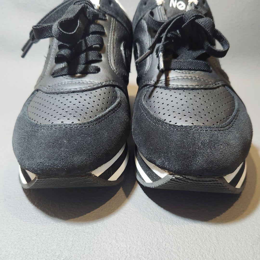 美品✨ノーネーム レザースニーカー 36(23cm) ブラック 黒 厚底