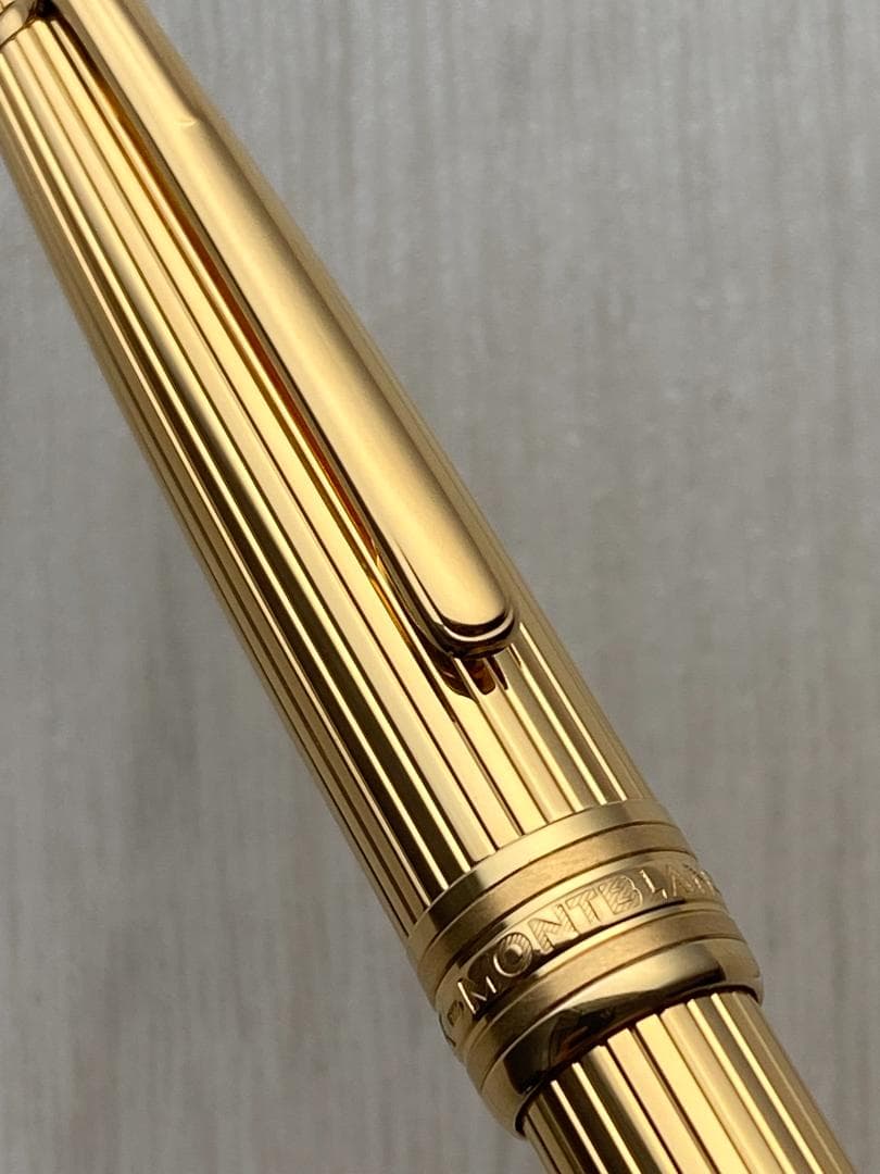 未使用に近い モンブラン ソリテール シルバー ゴールド ボールペン 付属品付き