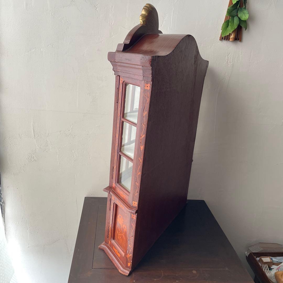 ウチダ様　木製　木象嵌　寄木細工　アジアン家具　ヨーロッパ風　キャビネット