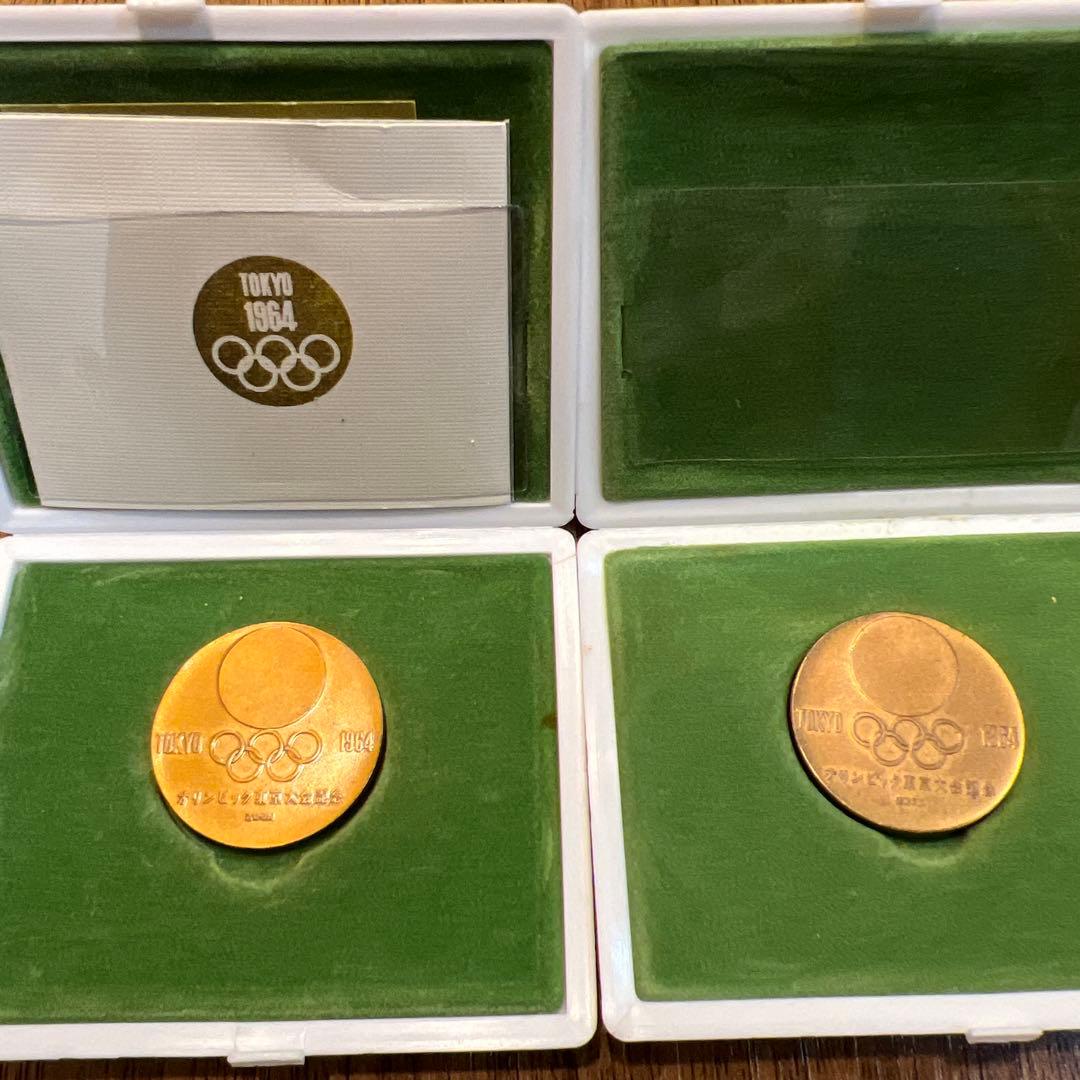 1964年東京オリンピック大会記念メダル　銀色メダル　純銀　silver 記念品