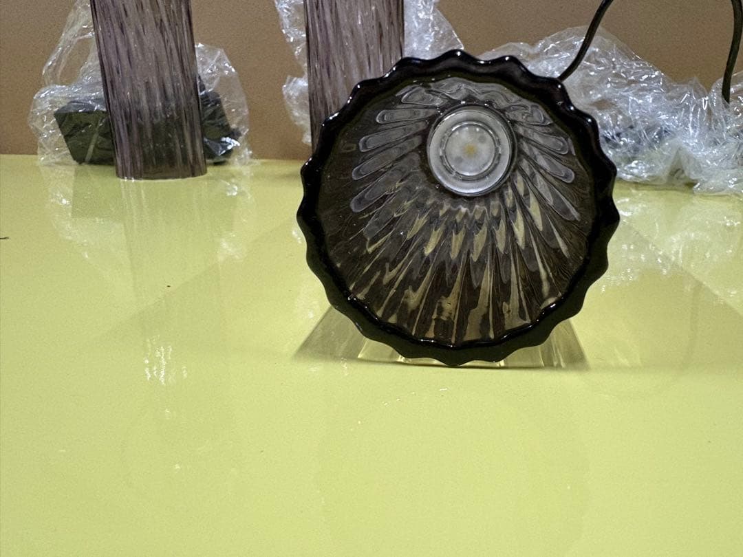 スモークガラス 円筒形ライト 3個セット