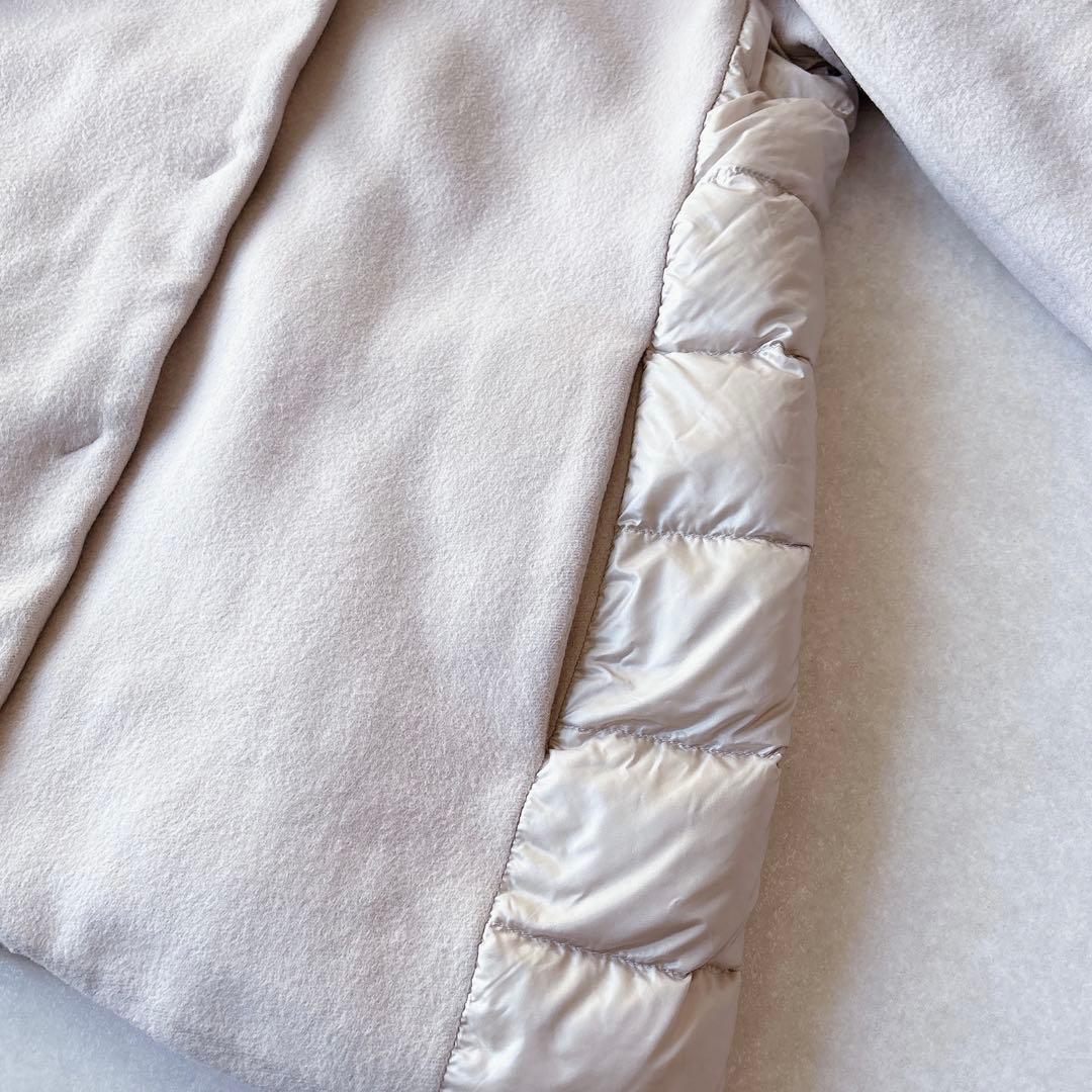 HERNO｜21AW ウール パデット ダウンコート ピンクベージュ 44