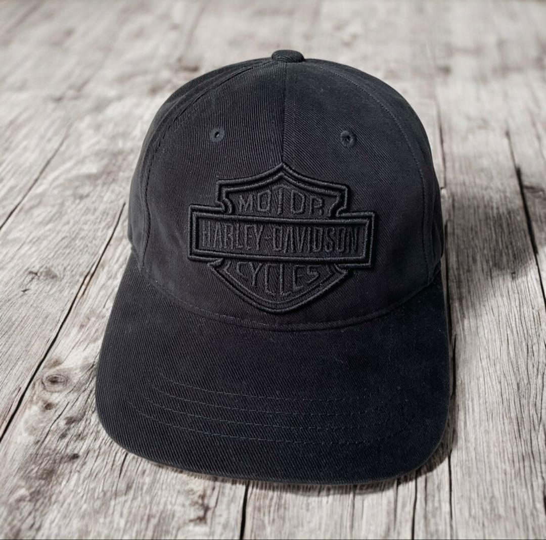 ハーレーダビッドソン【公式オンライン品】刺繍キャップBLACK ONE SIZE