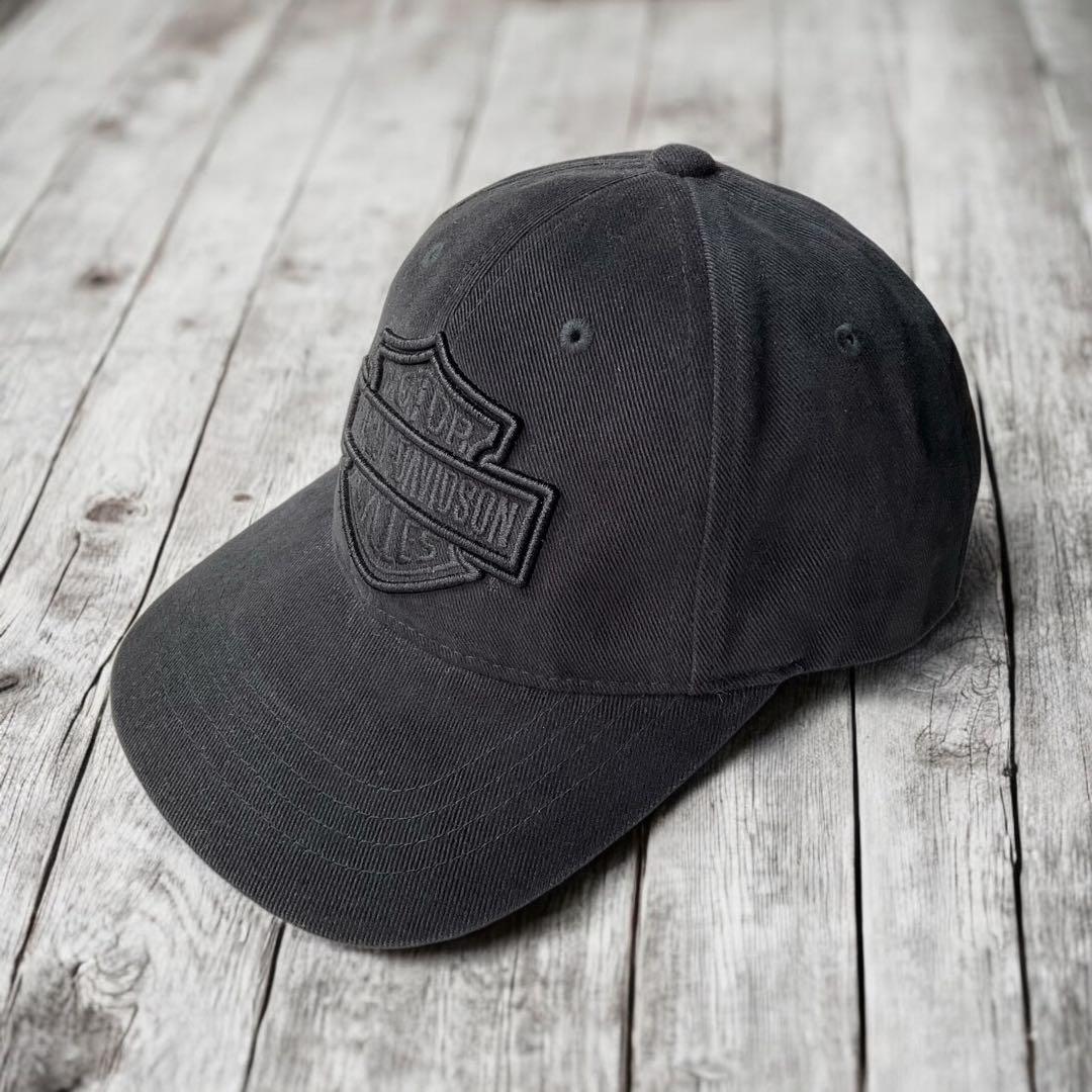 ハーレーダビッドソン【公式オンライン品】刺繍キャップBLACK ONE SIZE