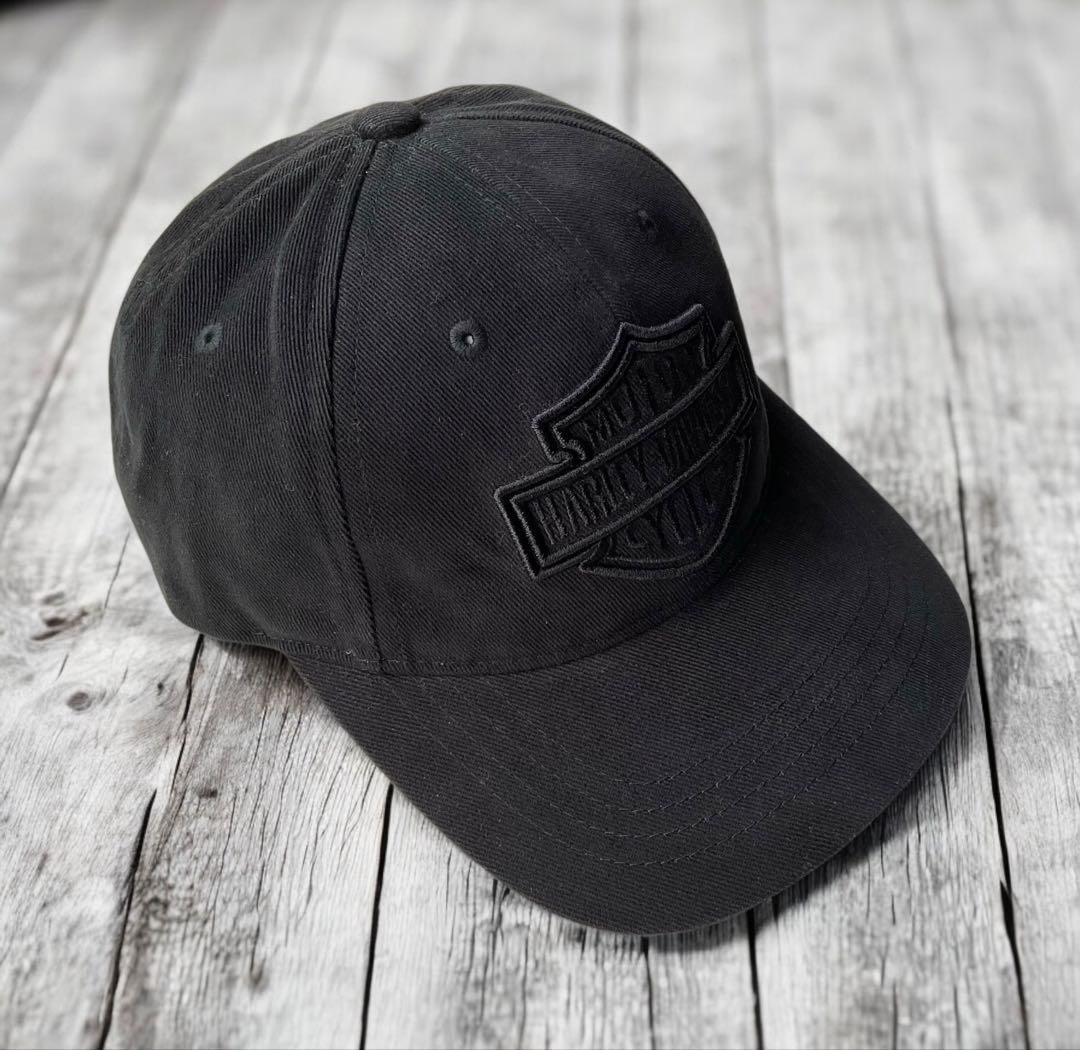 ハーレーダビッドソン【公式オンライン品】刺繍キャップBLACK ONE SIZE