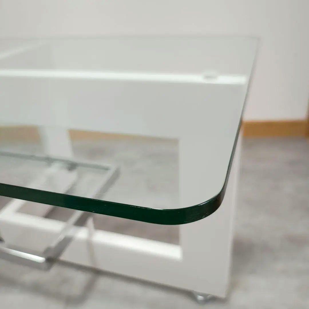 IDC大塚家具 アルテジャパン ガラス センター テーブル ホワイトYG-65