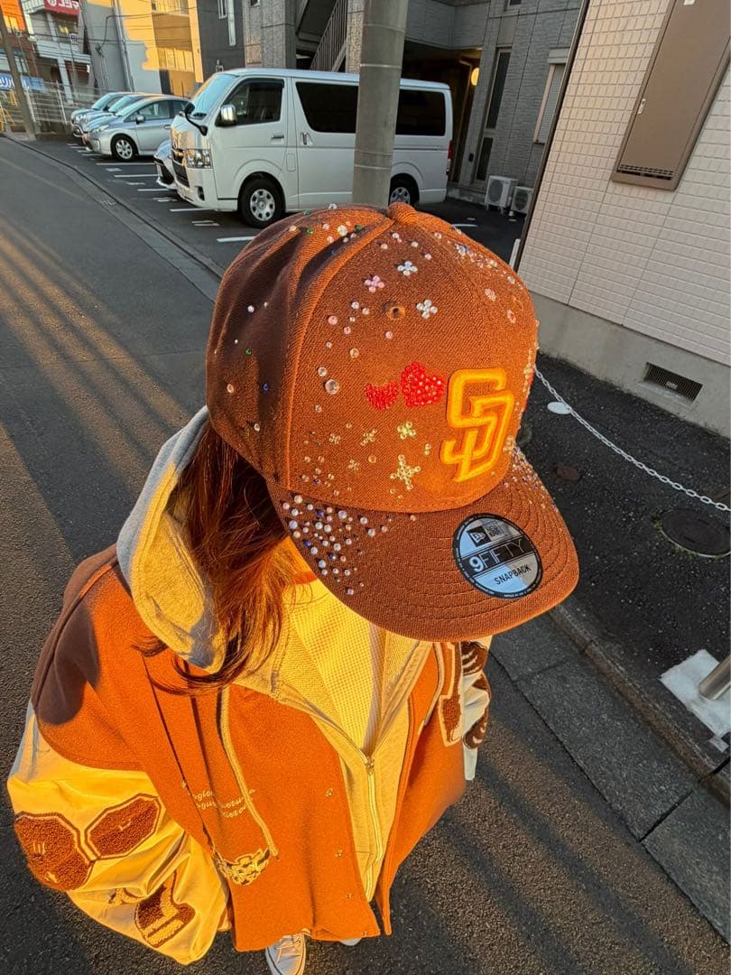 New Era SDロゴ 【サンディエゴ・パドレス】 カスタムジュエルキャップ