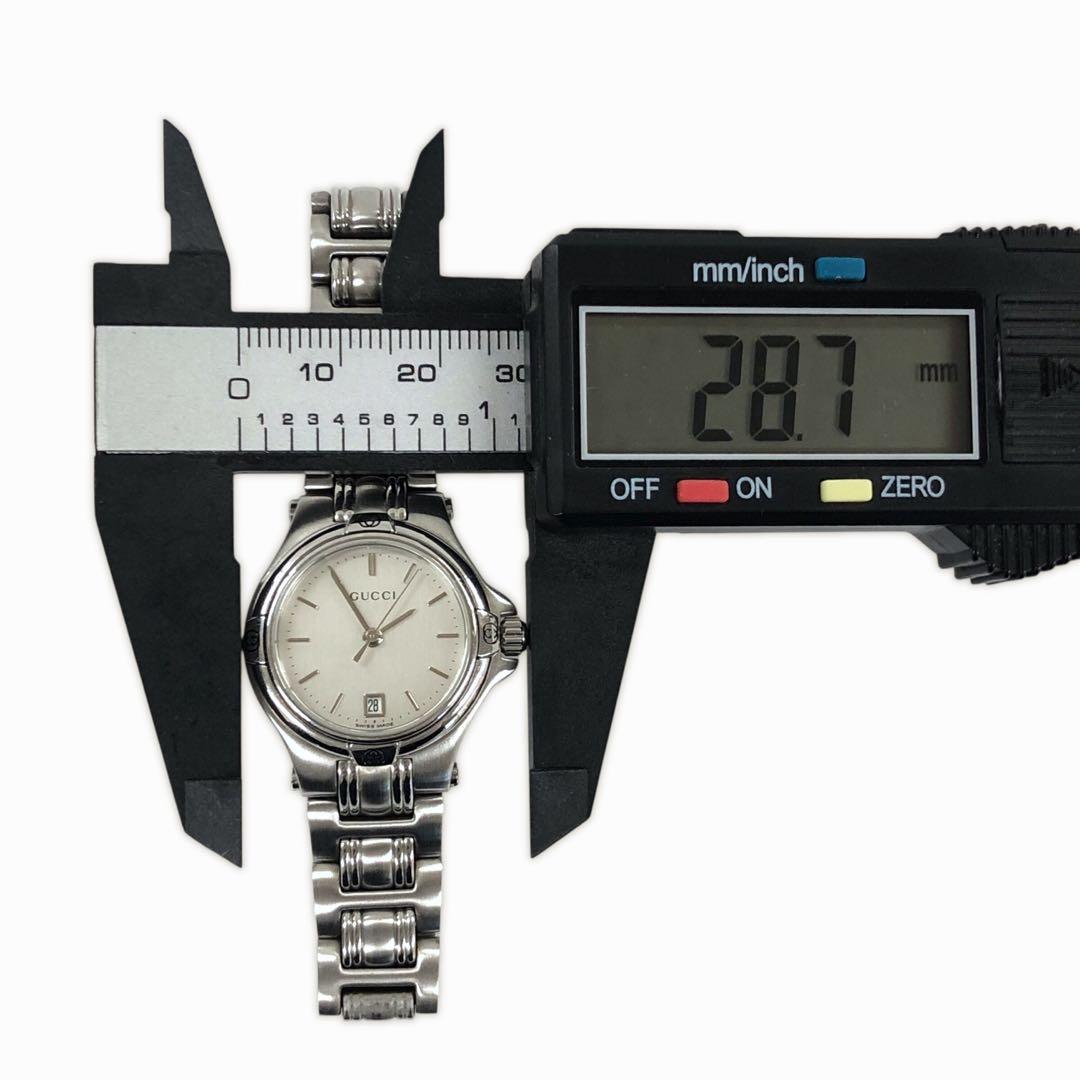 GUCCI グッチ デイト 9040L SS クォーツ腕時計 稼働品