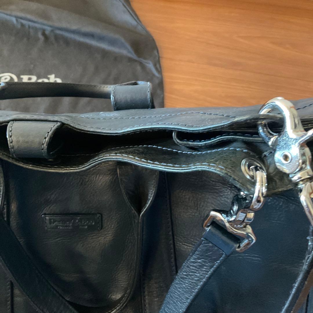 Daniel & Bob ネイビーレザートートバッグ