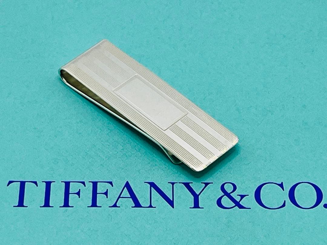 c307 ティファニー　エンジンターン　マネークリップ　シルバー　925