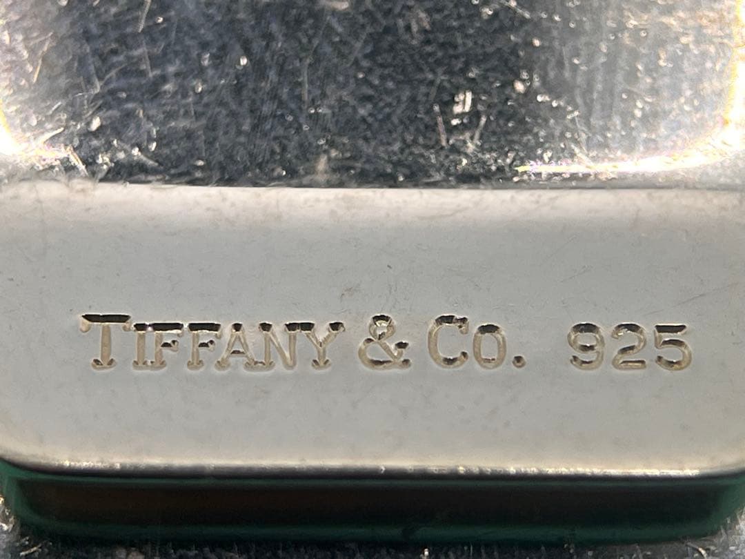 c307 ティファニー　エンジンターン　マネークリップ　シルバー　925