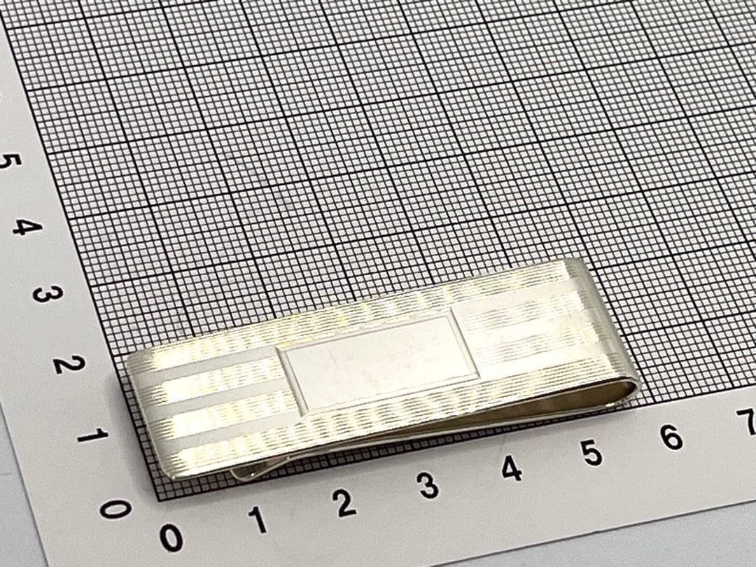 c307 ティファニー　エンジンターン　マネークリップ　シルバー　925