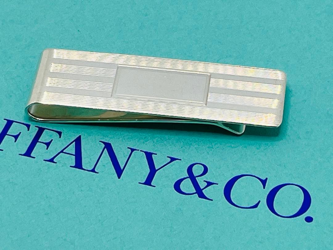 c307 ティファニー　エンジンターン　マネークリップ　シルバー　925