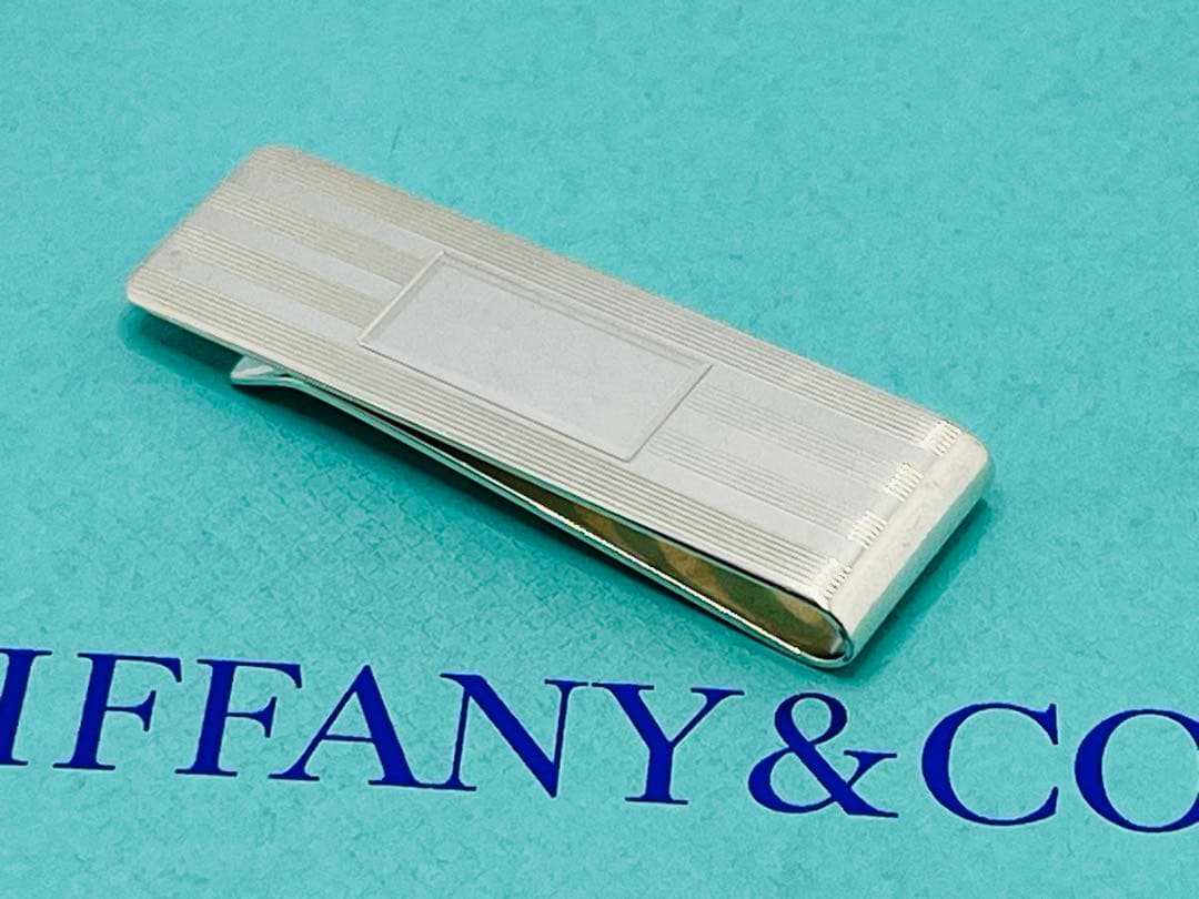 c307 ティファニー　エンジンターン　マネークリップ　シルバー　925