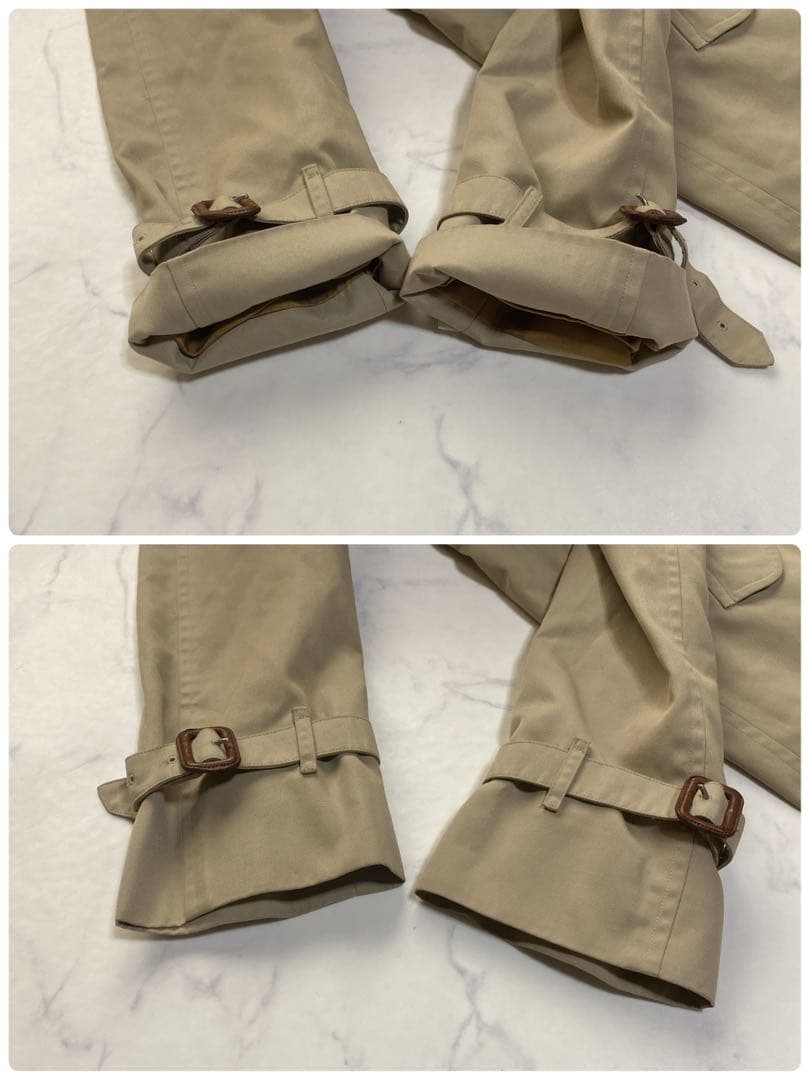 バーバリー 着丈111 シングル トレンチコート ベージュ ライナー チェック