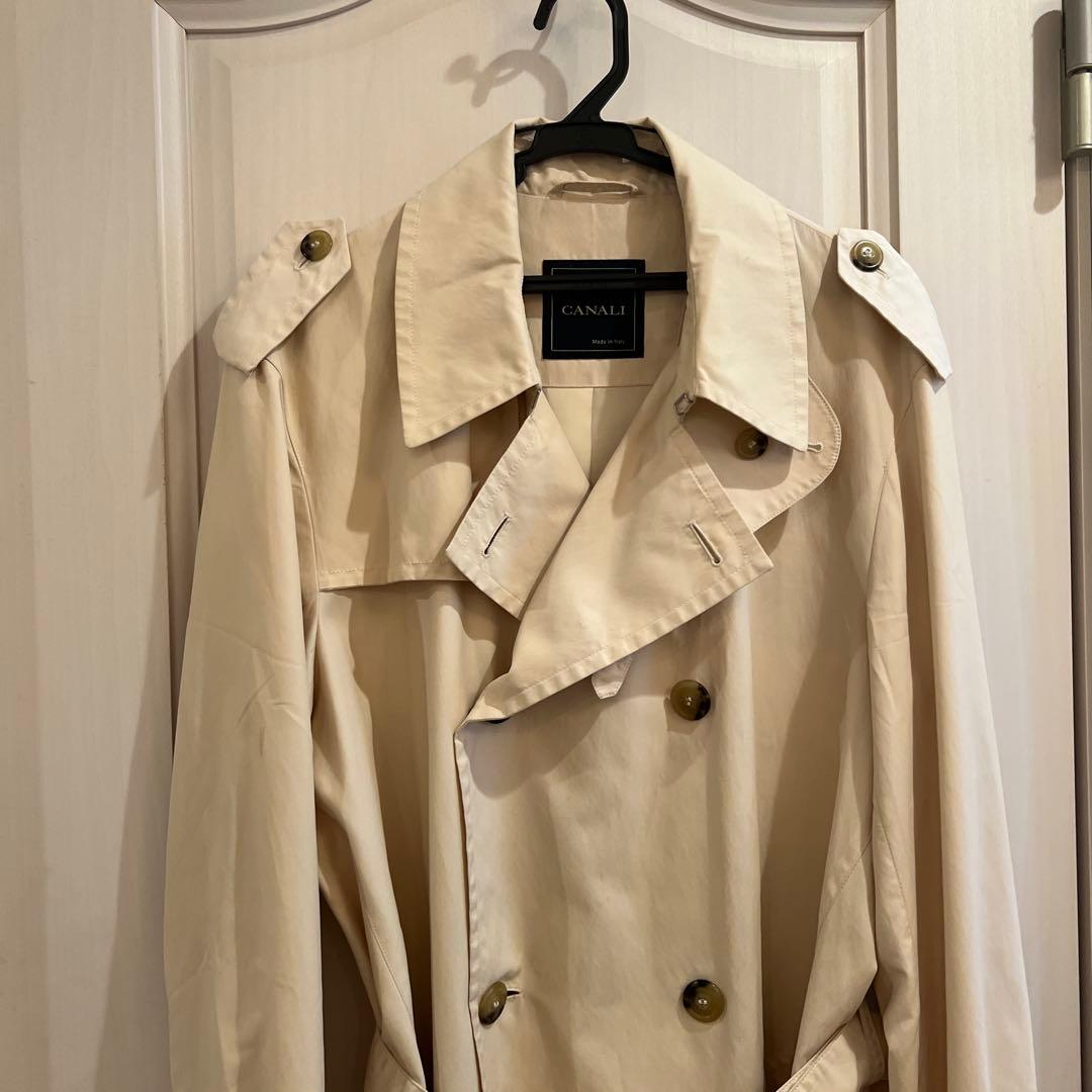 CANALI トレンチコート クリームM最終値下げ価格
