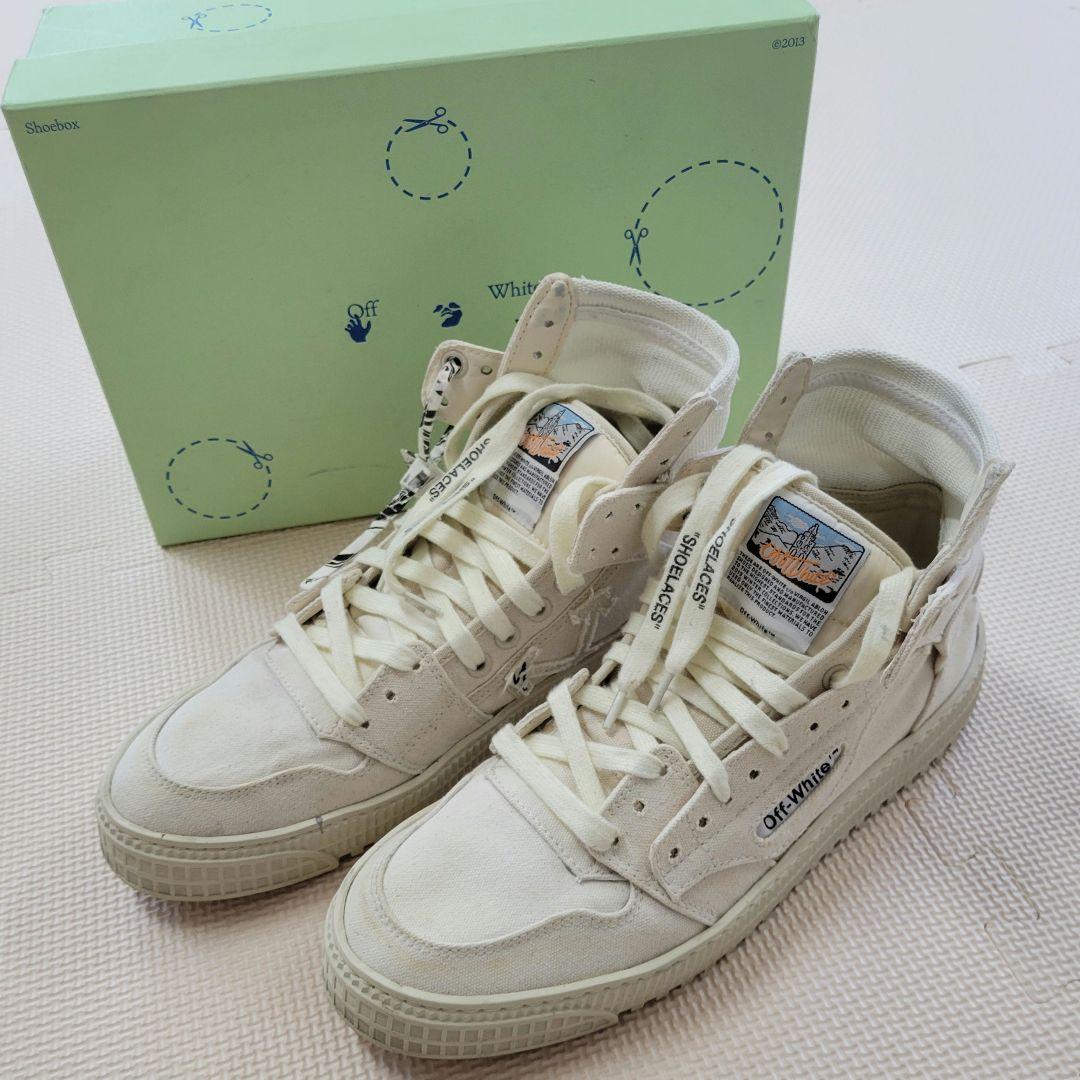 Off-White 3.0 OFF COURT ハイカットスニーカー 43