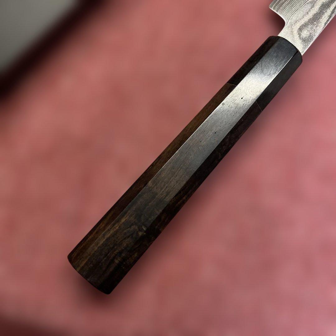 ハイカーボンステンレス鋼　勘所切付柳刃包丁　225㎜　7.5寸