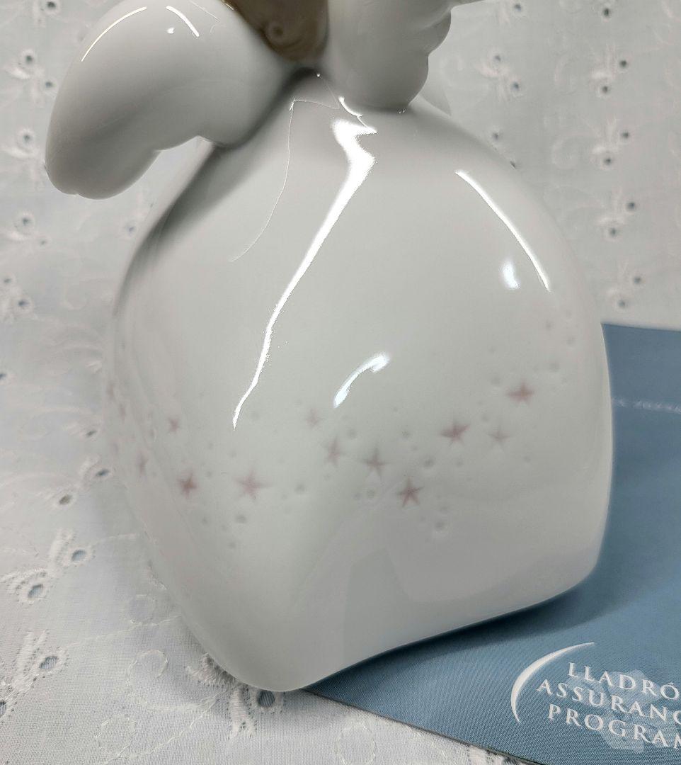 可愛い❤リヤドロ「タンバリンを打つ天使 」フィギュリン 陶器人形 エンゼル 音楽