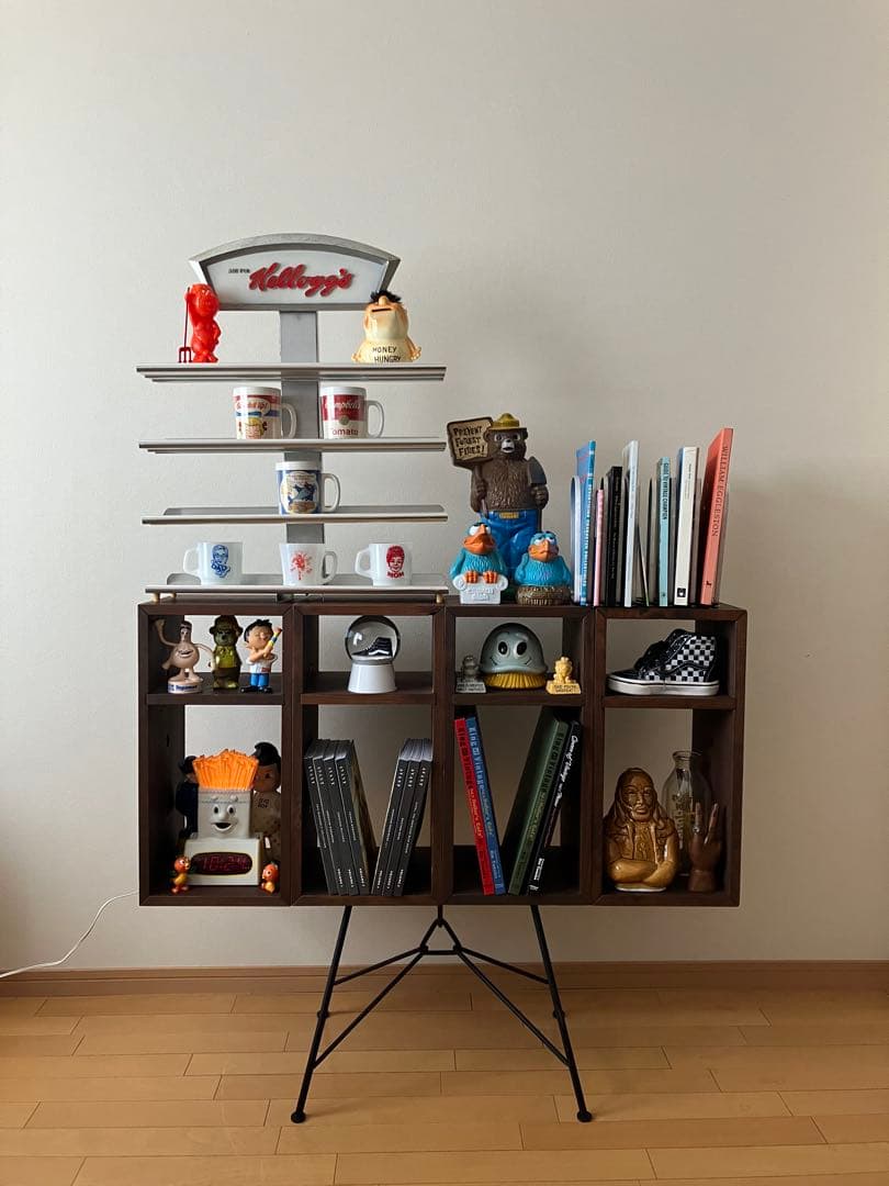 1セット　組み立て自由　ラック　シェルフ　マガジンラック　4個　1ベース