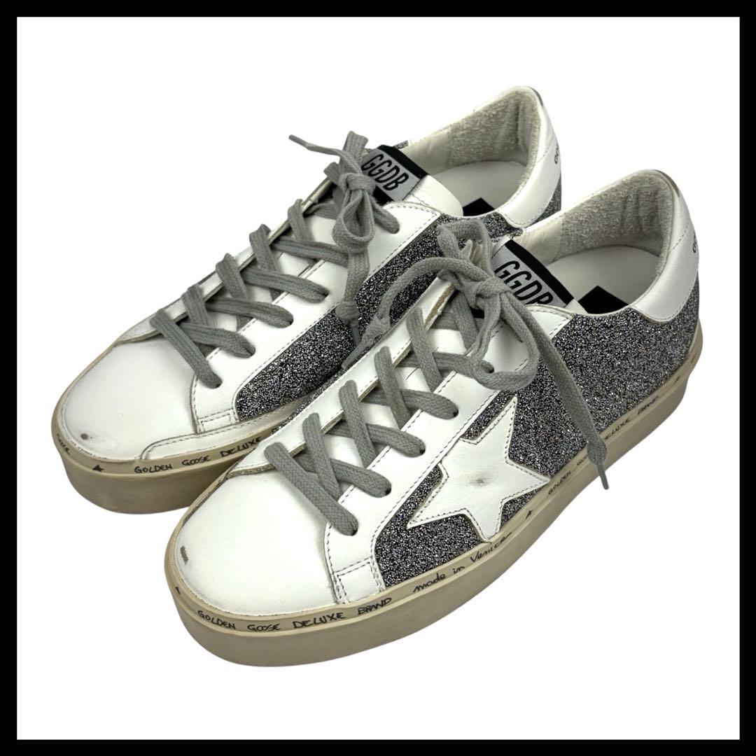 【美品】ゴールデングース　37 | 23.5cm　スワロフスキー　クリスタル