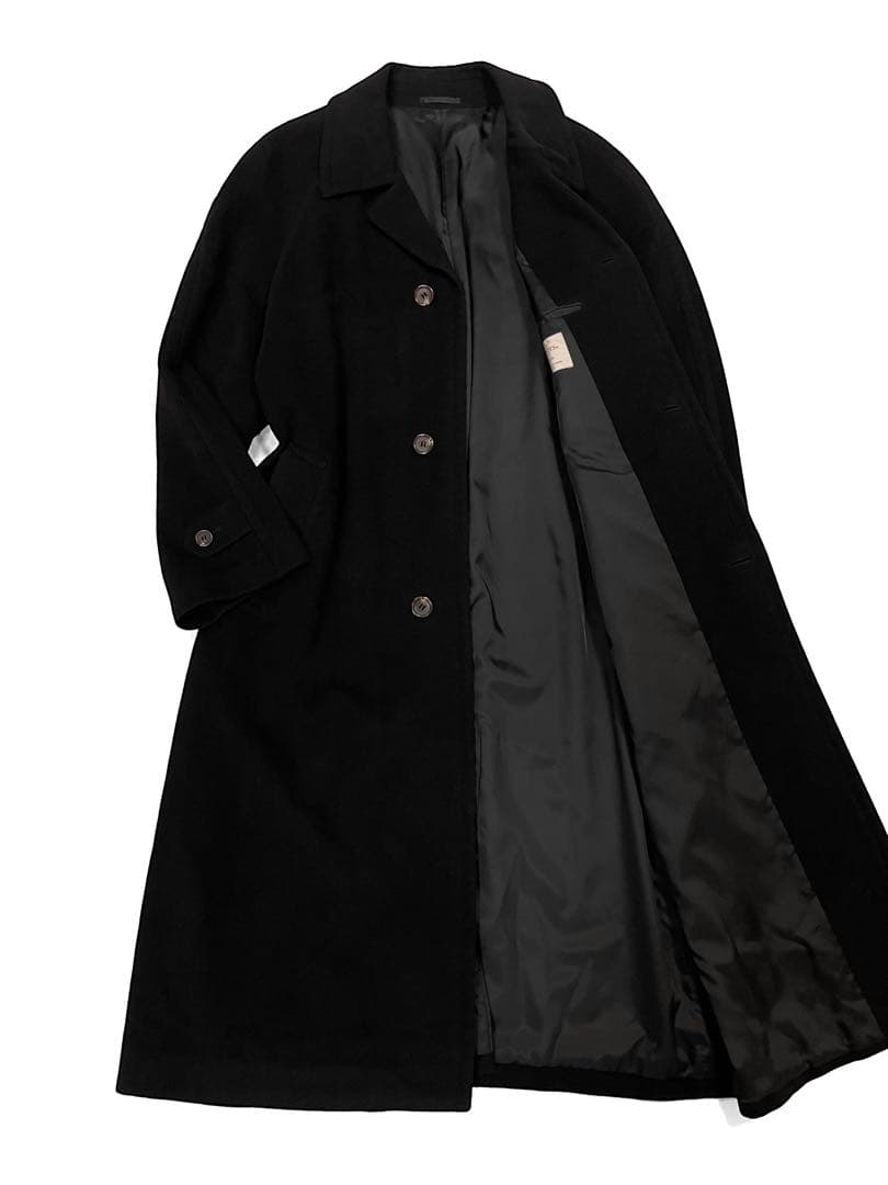 Weconnors チェスターコート ロング マキシ丈 アンゴラ ブラック L