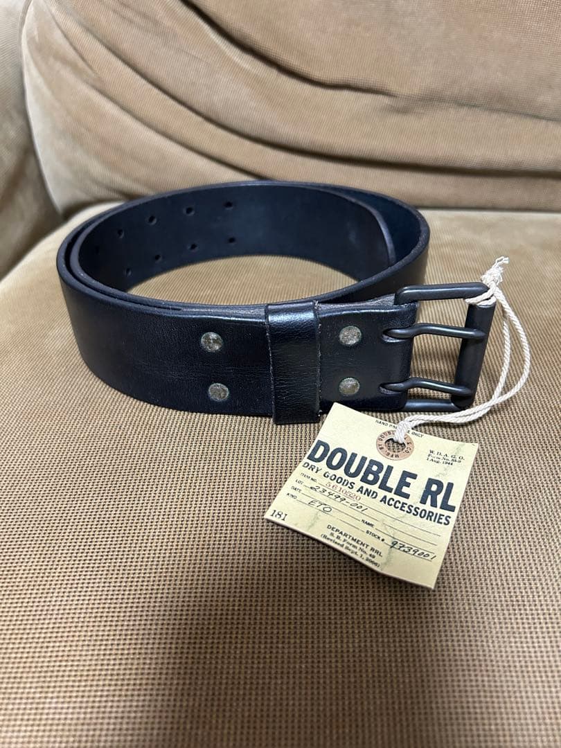新品未使用DOUBLE RL ダブルアールエル レザー ベルト 30