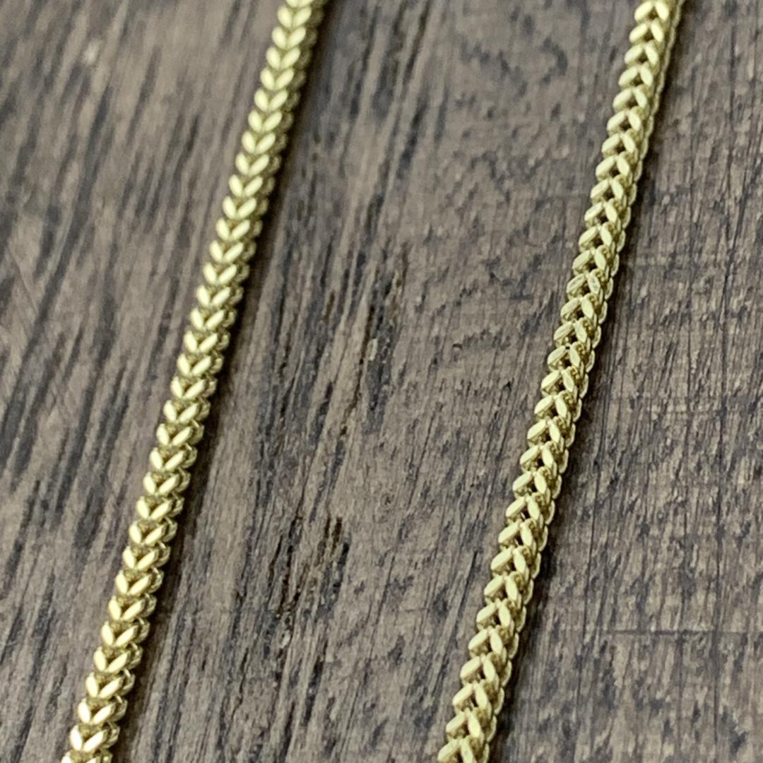 GOLD 10K ゴールド 55cm 1.5mmフランクリンネックレス