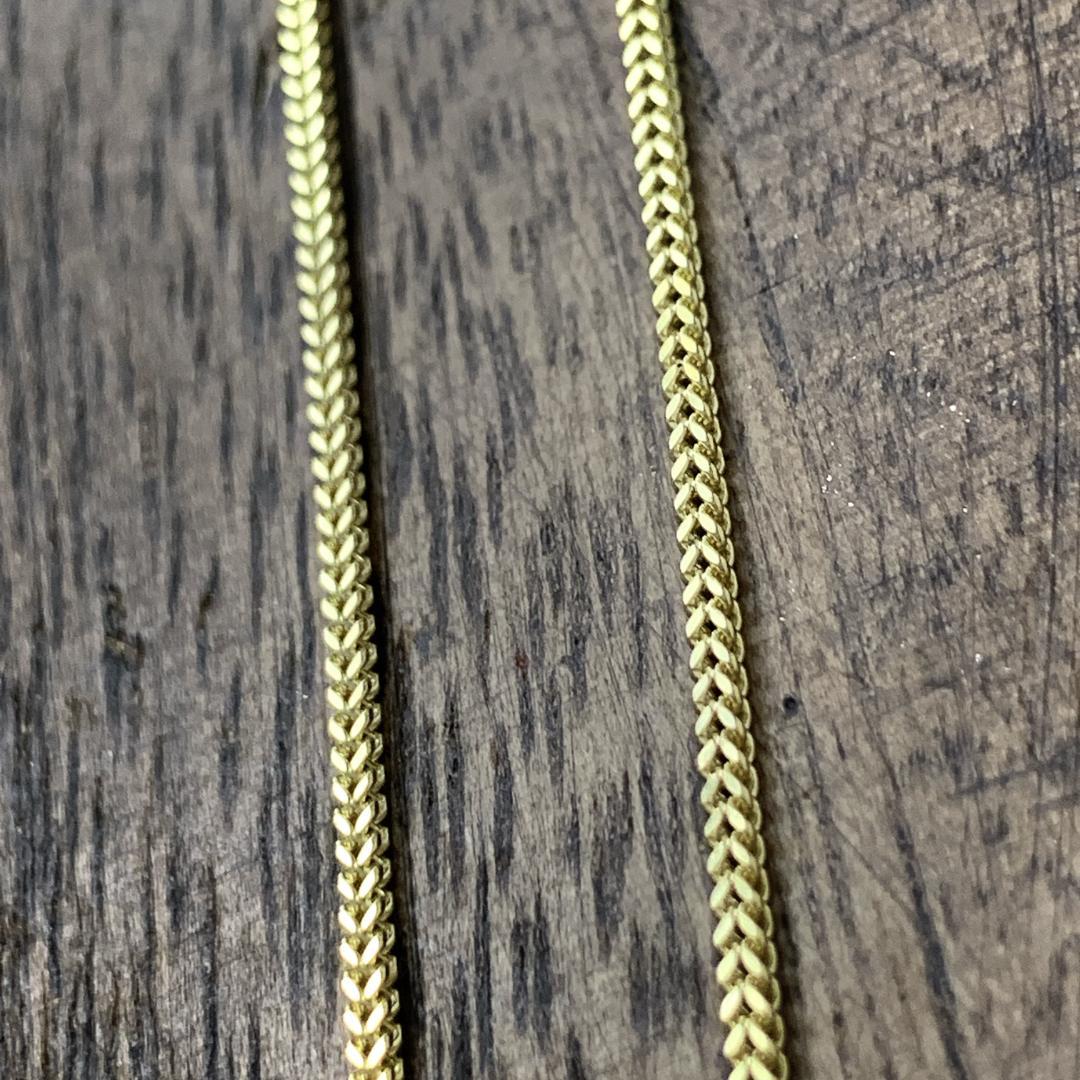 GOLD 10K ゴールド 55cm 1.5mmフランクリンネックレス
