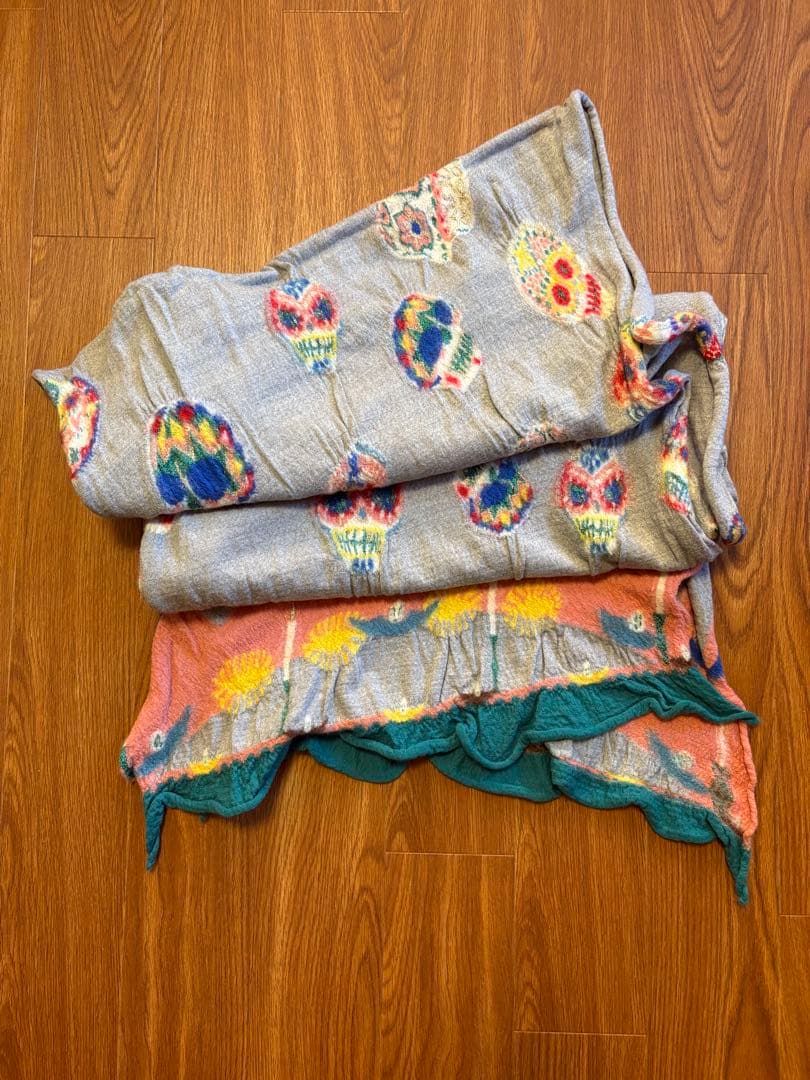 【希少】KAPITAL 縮絨マフラー　キャピタル